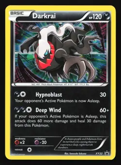 Pokemon Darkrai XY22 XY Cosmos Holo Black Star Promo MP - Image 1