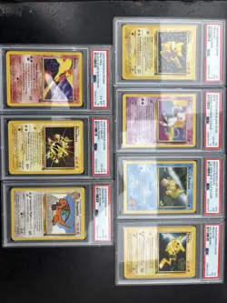 Lot PSA Graded Pokemon Wizards Of The Coast Era Black Star Promos Pikachu Mew - Image 1