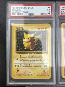 Lot PSA Graded Pokemon Wizards Of The Coast Era Black Star Promos Pikachu Mew - Image 2