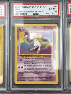 Lot PSA Graded Pokemon Wizards Of The Coast Era Black Star Promos Pikachu Mew - Image 3