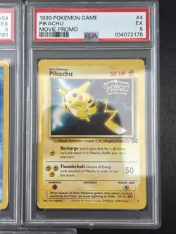 Lot PSA Graded Pokemon Wizards Of The Coast Era Black Star Promos Pikachu Mew - Image 5