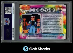 1999 TOPPS POKEMON THE FIRST MOVIE #16 A CALL TO ARMS FOIL PSA 7 - Image 2