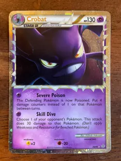 Pokemon Crobat Prime Ultra Rare Card 84/95 Unleashed LP - Image 1