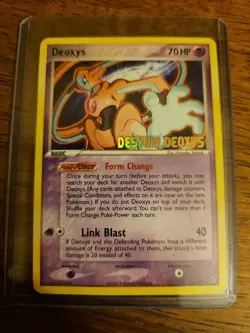 2005 Pokemon Deoxys - Destiny Deoxys Foil Stamped Card 16/107 - Played - RARE - Image 1