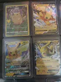 Pikachu Lot Of 10 Pokemon Cards TCG - VMax, Surfing, Flying, GX Celebrations NM - Image 3