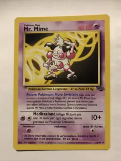 Pokemon TCG ITALIAN Jungle Mr. Mime 22/64 Regular Rare Card - Image 1
