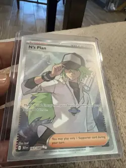 Pokemon TCG Black Bolt Ultra Rare Trainer Card N's Plan 163/086 - Image 1