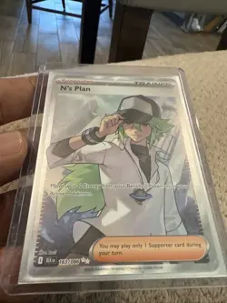 Pokemon TCG Black Bolt Ultra Rare Trainer Card N's Plan 163/086 - Image 2