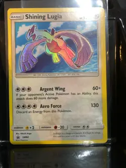 Pokemon SHINING LUGIA Ultra Rare Black Star Promo Card TCG SM82 Near Mint Rare - Image 1