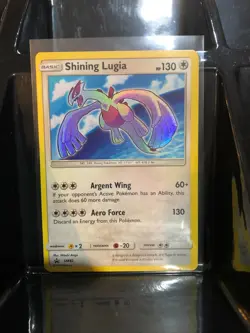 Pokemon SHINING LUGIA Ultra Rare Black Star Promo Card TCG SM82 Near Mint Rare - Image 2