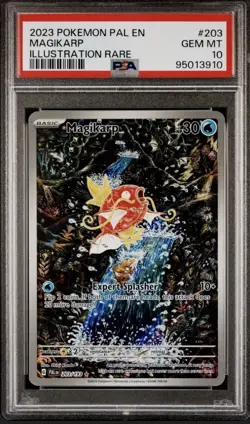 Magikarp Illustration Rare Card 203/193 Paldea Evolved PSA 10 English - Image 1