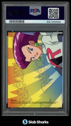 2000 TOPPS POKEMON TV ANIMATION EDITION SERIES 3 #P01 PUZZLE CARD 1 FOIL PSA 8 - Image 2