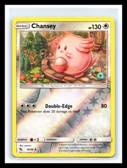 💥 Chansey Reverse Holo Foil # 46/68 Hidden Fates 2019 Pokemon Card - Image 1