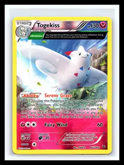 Togekiss 46/108 2015 XY Roaring Skies Pokemon Card Reverse Holo Full Art - Vlp - Image 1