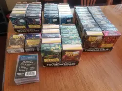 LOT OF 50 Assorted Japanese Dragon Shield Card Sleeves - 60 ct packs+ Clear Case - Image 1