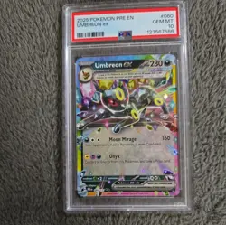 Pokemon TCG Umbreon EX 60/131 Double Rare Holo Card Prismatic Evolutions PSA 10 - Image 1