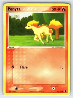 Ponyta 78/113 2005 EX Delta Species Pokemon Card Non Holo Common - Mp - Image 1