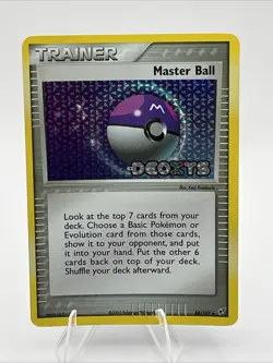 Master Ball - 88/107 - Pokemon Ex Deoxys Reverse Holo Card Stamped LP/NM 2005 - Image 1