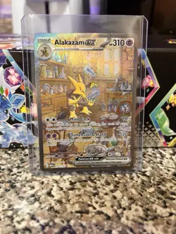 Pokemon Alakazam EX TCG Scarlet Violet-151 Holo Full Art Card 201/165 - Image 1