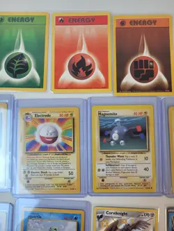 Vintage Pokemon Card Lot, Full Art Modern, Energy, 1999 - Image 4