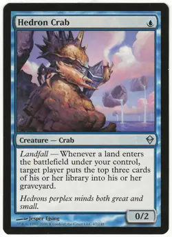 MTG Hedron Crab Zendikar Uncommon NM - Image 1