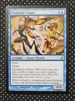 Magic: The Gathering - Mistbind Clique - Lorwyn - 75/301 - Rare Creature Faerie - Image 1