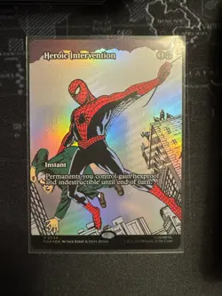 MTG Heroic Intervention (Borderless, FOIL) - Marvel's Spider-Man: Eternal Legal - Image 1