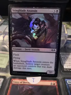 MTG Stingblade Assassin Foil 109 Wilds of Eldraine Magic - Image 1