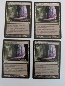 4 Crypt of Agadeem Zendikar MTG NM Free shipping with tracking - Image 1