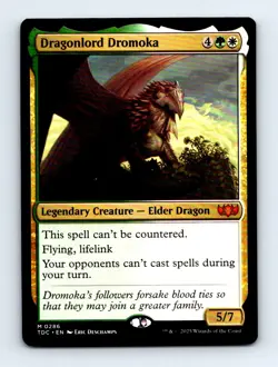 #286 2025 Tarkir: Dragonstorm Commander TDC Dragonlord Dromoka Mythic - Image 1