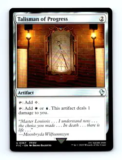#367 2025 Final Fantasy Commander ~ Talisman of Progress Uncommon - Image 1