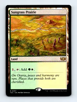#397 2025 Tarkir: Dragonstorm Commander TDC = Sungrass Prairie Rare - Image 1