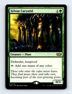 #272 2025 Tarkir: Dragonstorm Commander TDC Sylvan Caryatid Rare - Image 1