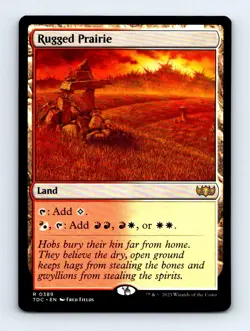 #389 2025 Tarkir: Dragonstorm Commander TDC * Rugged Prairie Rare - Image 1