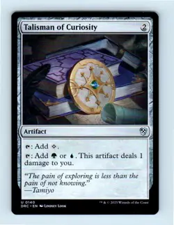 #140 2025 Aetherdrift Commander Talisman of Curiosity Uncommon - Image 1