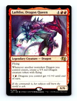 #74 2024 Foundations Jumpstart J25 Lathliss, Dragon Queen Rare - Image 1
