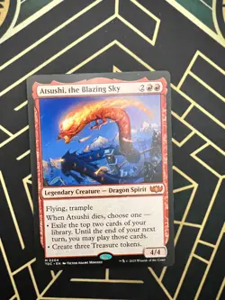 Atsushi, the Blazing Sky NM MTG Commander: Tarkir: Dragonstorm Regular - Image 1