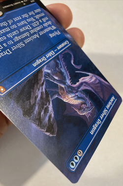 MTG Ancient Silver Dragon *BORDERLESS* Commander Legends Baldur's Gate 366 NM - Image 4