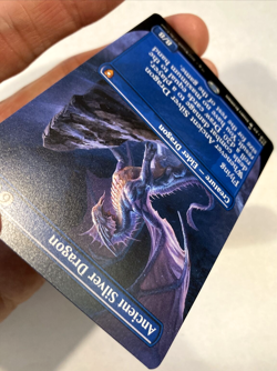 MTG Ancient Silver Dragon *BORDERLESS* Commander Legends Baldur's Gate 366 NM - Image 5