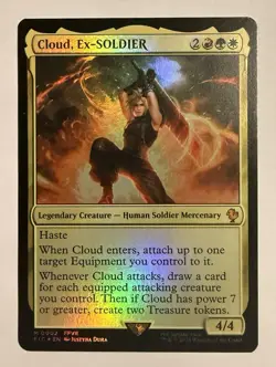 Cloud, Ex-SOLDIER Foil - FIC 0002 NM - MTG Magic - Image 1