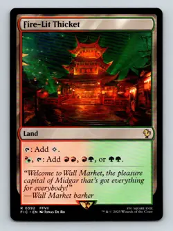 #392 Fire-Lit Thicket 2025 Final Fantasy Commander Rare - Image 1