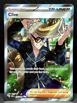 Pokemon TCG Clive Holo Ultra Rare Full Art 227/091 Paldean Fates - Near Mint - Image 1