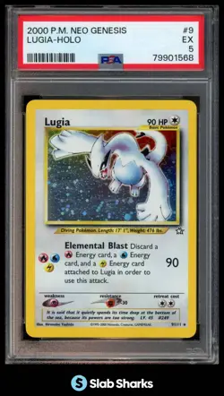 2000 POKEMON NEO GENESIS #9/111 LUGIA HOLO PSA 5 - Image 1