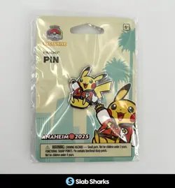 POKEMON WORLD CHAMPIONSHIPS EXCLUSIVE ANAHEIM PIKACHU PIN SEALED 2025 - Image 1