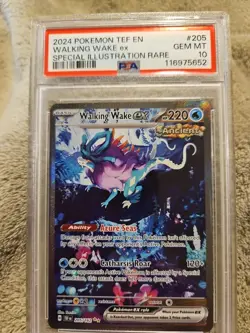 Walking Wake ex - SIR - 2024 POKEMON TEF EN - #205 - GRADED PSA GEM MINT 10 - - Image 1
