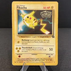 Pikachu WOTC Black Star Promo 4 WB Pokemon The First Movie HP - Image 1