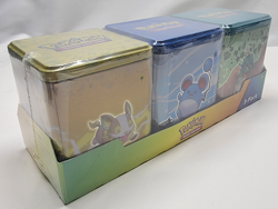 Pokemon TCG Costco Stacking 3 Tins Evolving Skies Fusion Strike Brilliant Stars - Image 1