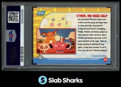 1999 TOPPS POKEMON THE FIRST MOVIE #53 C MON, WE NEED HELP FOIL PSA 8 - Image 2