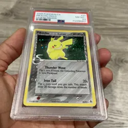 2006 Pokemon EX Pikachu 93/92 HOLO Legend Maker Secret Rare - PSA 8.5 - Image 5