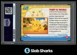1999 TOPPS POKEMON THE FIRST MOVIE #45 TOGEPI IN TROUBLE FOIL PSA 9 - Image 2